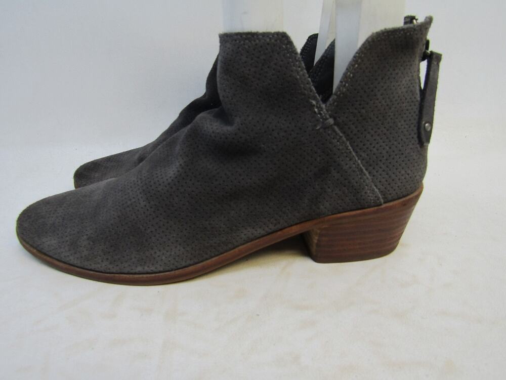 Dolce Vita Womens Size 9.5 Gray Suede Chelsea Ankle Boots Bootie